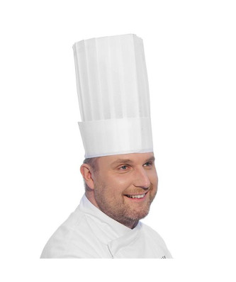 Czapka kucharska LE GRAND CHEF - zestaw 10 sztuk