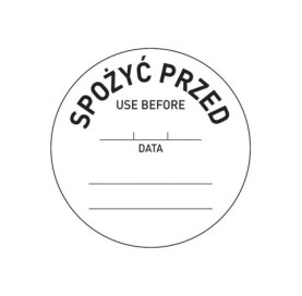 Etykiety Food Safety "Spożyć przed" - 500 szt.