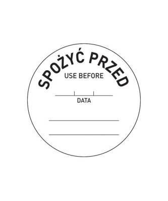 Etykiety Food Safety "Spożyć przed" - 500 szt.