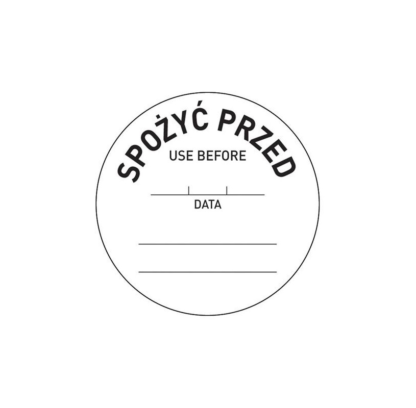 Etykiety Food Safety "Spożyć przed" - 500 szt.