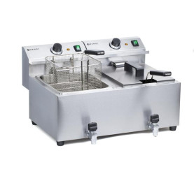 Frytownica MASTERPRO 2x8L z Kranem Spustowym