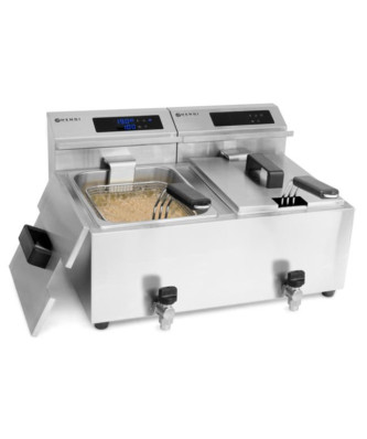 Frytownica cyfrowa Mastercook 2x8L z kranem spustowym