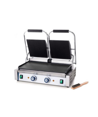 Grill kontaktowy podwójny – ryflowano-gładki