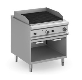 Grill gazowy z lawą wulkaniczną – stołowy profesjonalny