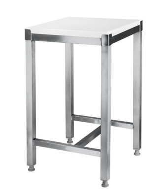 Kloc masarski 500x400 HDPE na stelażu inox
