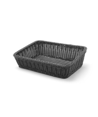 Kosz Skośny Prostokątny Czarny 400x300x120mm