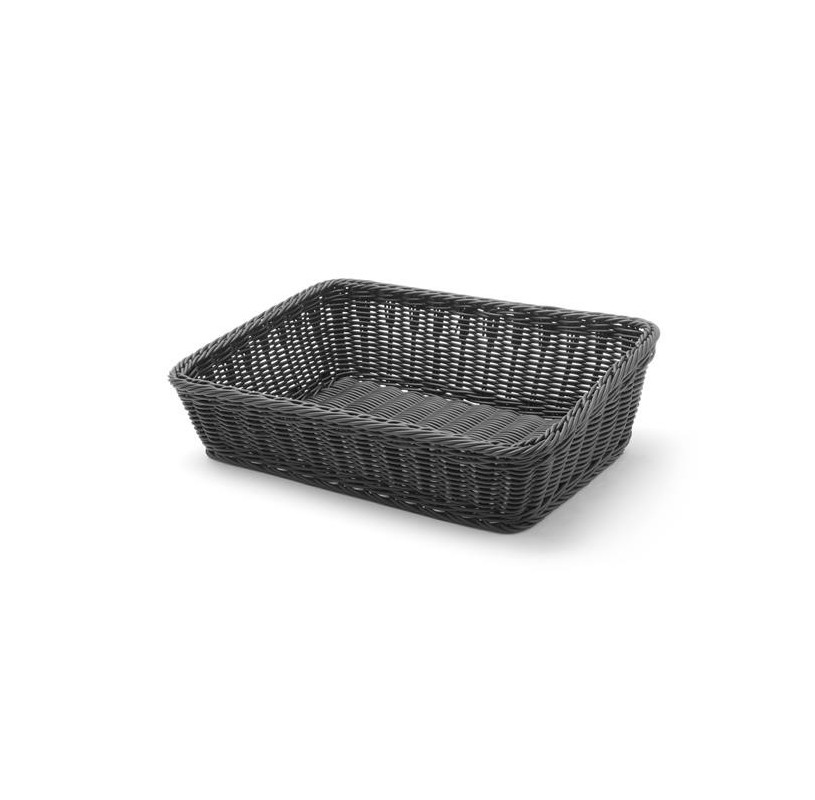 Kosz Skośny Prostokątny Czarny 400x300x120mm