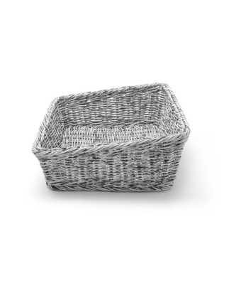 Kosz skośny prostokątny szary 400x300x120 mm