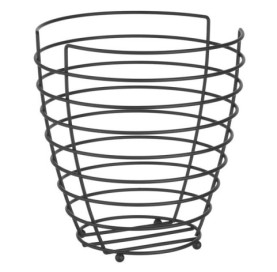 Czarny Koszyk na Owoce 250mm – Elegancja w Gastronomii
