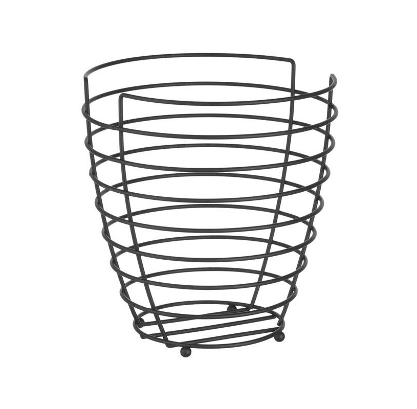 Czarny Koszyk na Owoce 250mm – Elegancja w Gastronomii