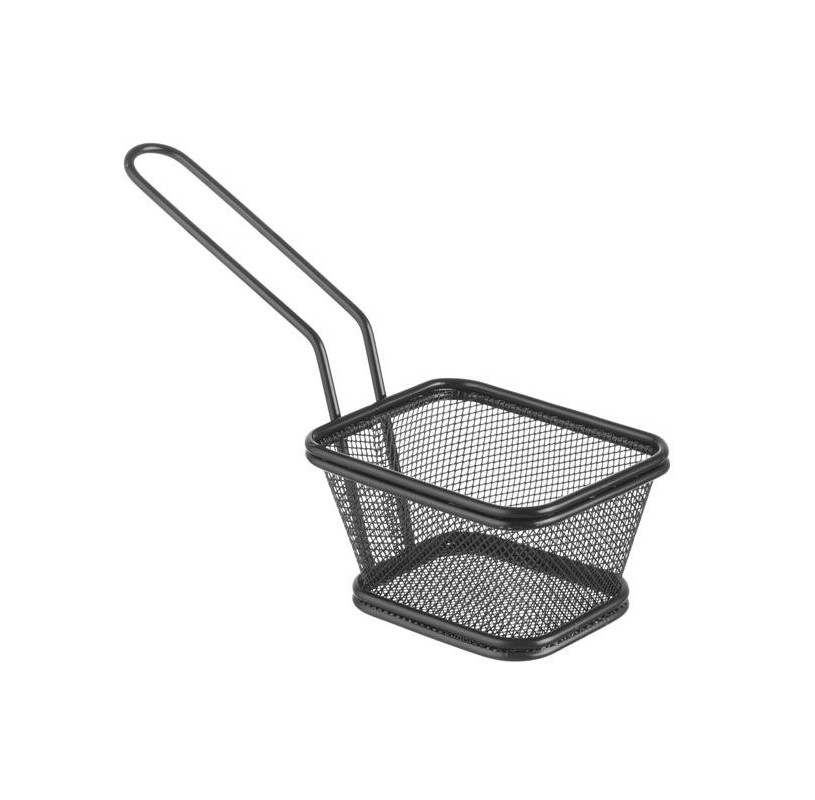 Koszyk Mini do Smażonych Przekąsek Czarny
