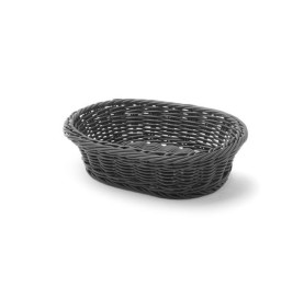 Koszyk Owalny Czarny 250x190 mm — Idealny dla Restauracji