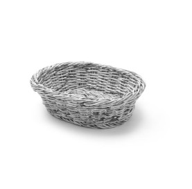 Koszyk owalny szary 250x190 mm do serwowania
