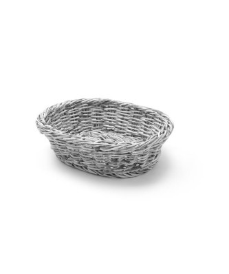Koszyk owalny szary 250x190 mm do serwowania