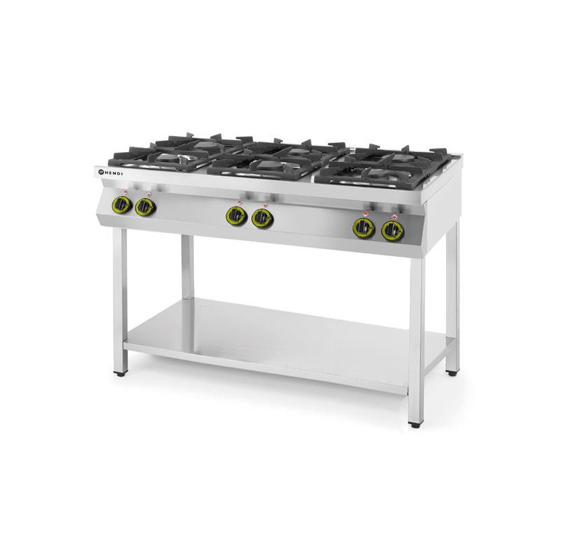 Kuchnia gazowa 6-palnikowa HENDI 28.5kW Kitchen Line