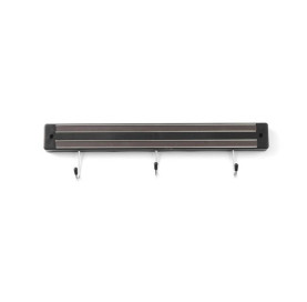 Listwa magnetyczna HENDI 340mm z haczykami, czarna