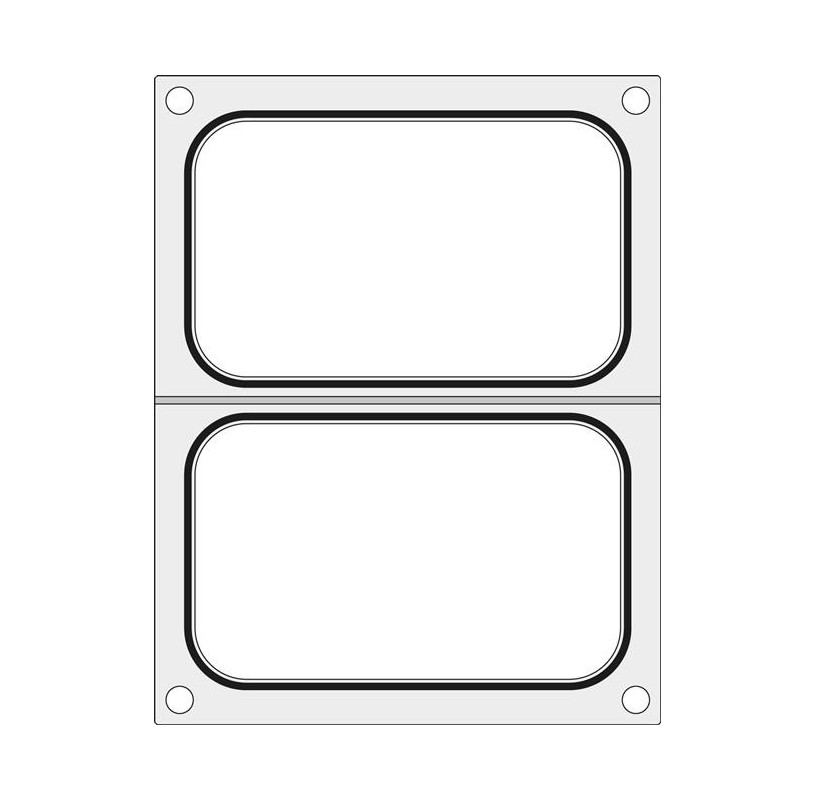 Matryca do zgrzewarki Duni DF10 - 2 Tacki 178x113 mm
