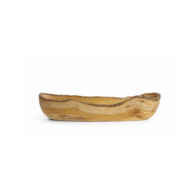 Miska podłużna HENDI z drewna oliwnego, 400x90mm