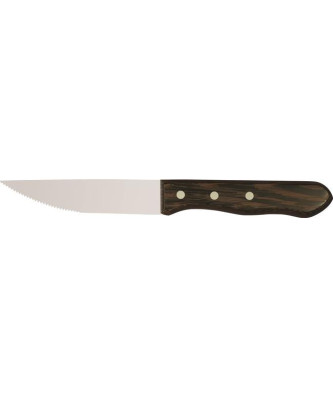 Nóż do steków 125 mm z ząbkami, drewno wenge