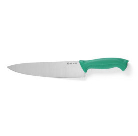 Nóż kucharski HACCP 240 mm, zielony - Profesjonalny sprzęt
