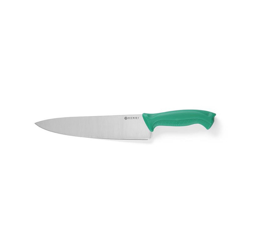Nóż kucharski HACCP 240 mm, zielony - Profesjonalny sprzęt
