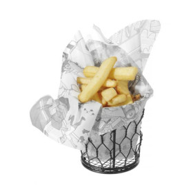 Papier pergaminowy 500 arkuszy z nadrukiem - Gastronomia