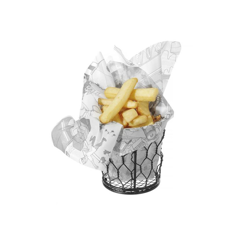 Papier pergaminowy 500 arkuszy z nadrukiem - Gastronomia