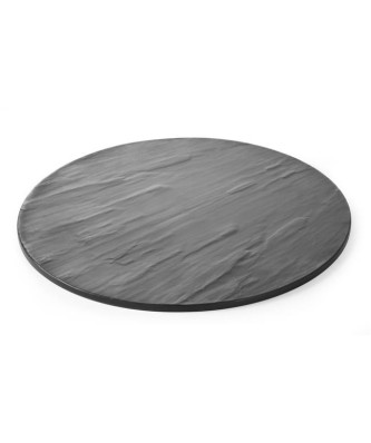 Płyta do serwowania z melaminy śr. 430 mm - imitacja łupka