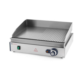 Płyta Grillowa 1/2 Gładka, 1/2 Ryflowana 300°C