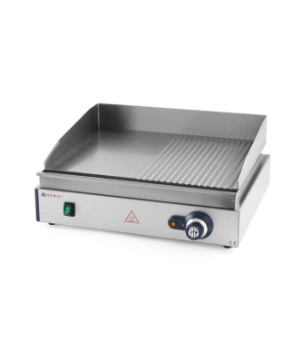 Płyta Grillowa 1/2 Gładka, 1/2 Ryflowana 300°C