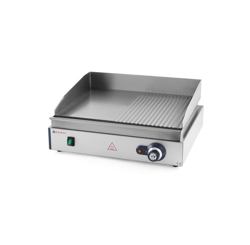 Płyta Grillowa 1/2 Gładka, 1/2 Ryflowana 300°C