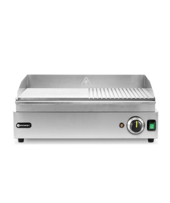 Płyta grillowa HENDI Kitchen Line 2400W, 1/2 gładka, ryflowana