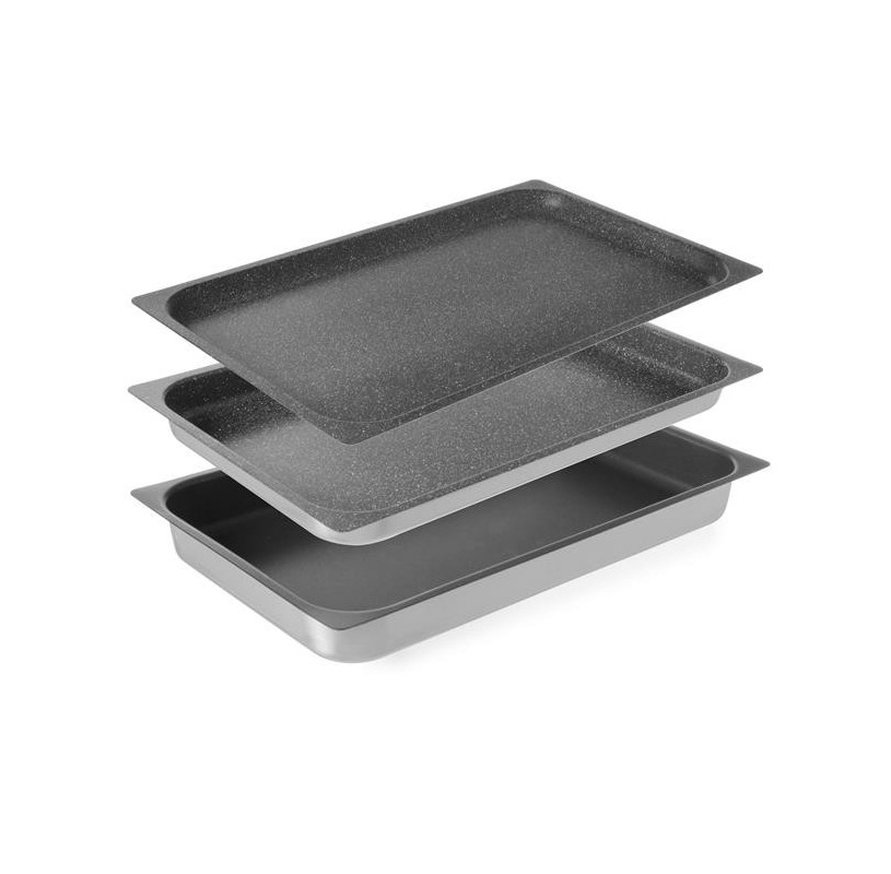 Pojemnik aluminiowy GN 1/1 z powłoką nieprzywierającą