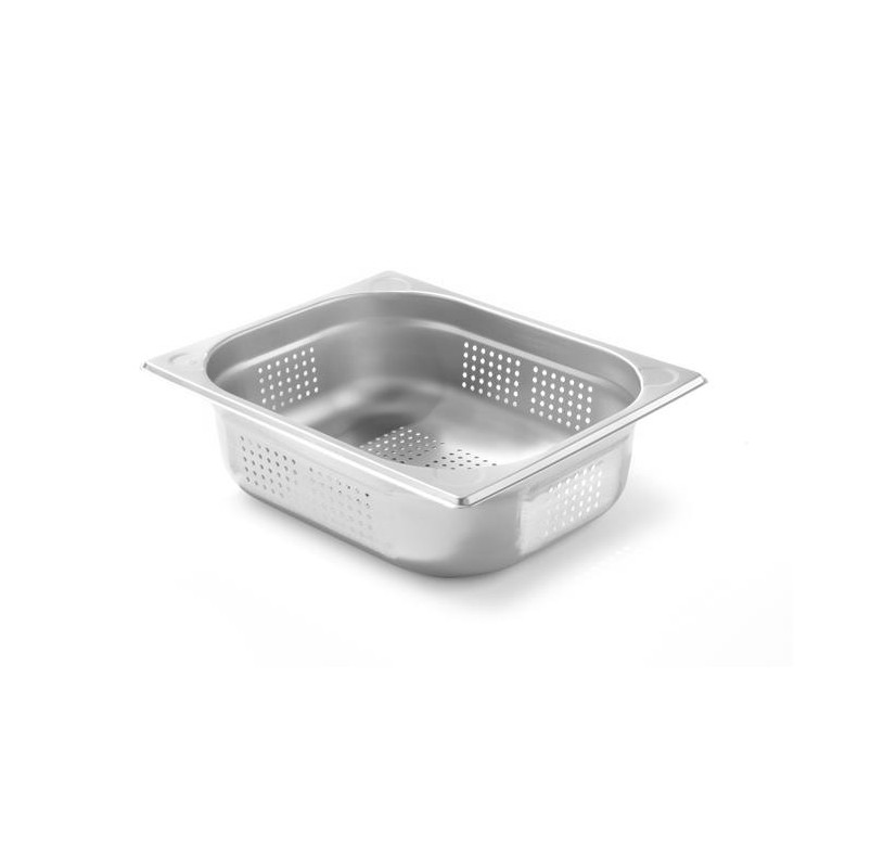 Pojemnik GN 1/2 perforowany 65mm - stal nierdzewna