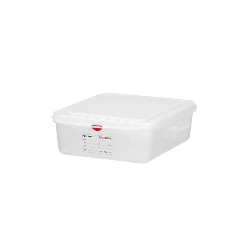 Pojemnik GN 1/2 HENDI 6,5L, polipropylen, transparentny
