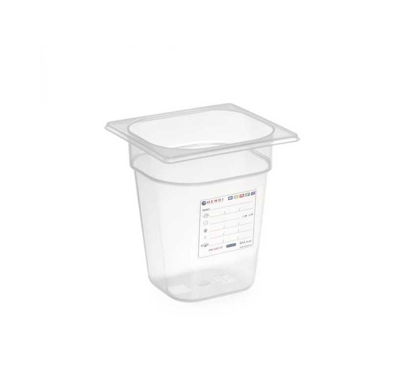 Pojemnik GN 1/6 HACCP - polipropylen 100mm