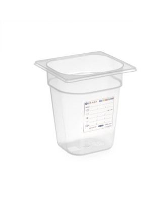Pojemnik GN 1/6 HACCP z polipropylenu, bez BPA