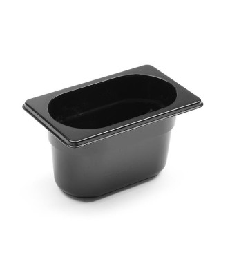 Pojemnik GN 1/9 poliwęglan czarny 100mm, catering