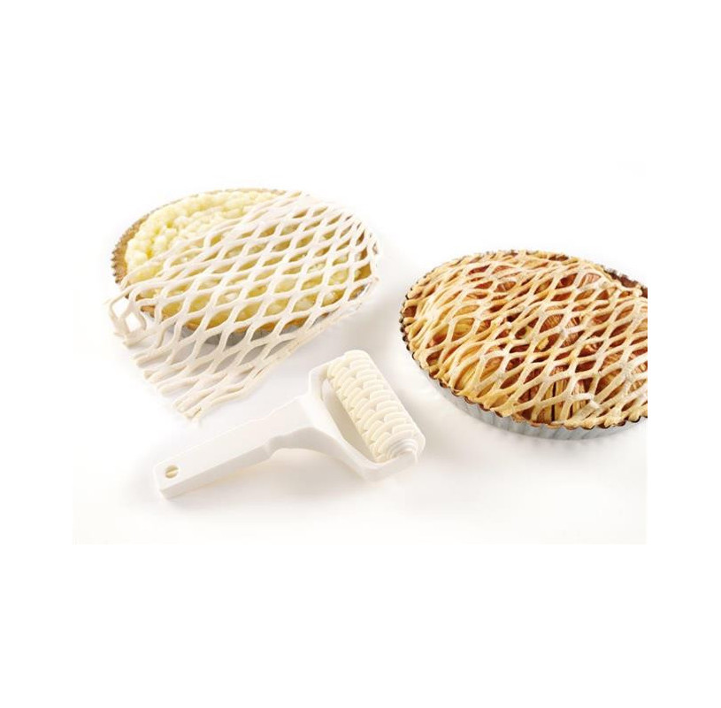 Rolka tnąca do ciasta wzór siatki 120mm