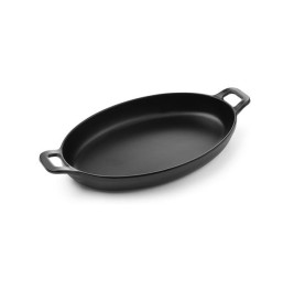 Rondelek Czarny Little Chef Mini - Melamina, Owalny