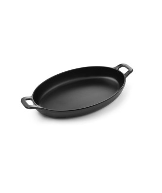 Rondelek Czarny Little Chef Mini - Melamina, Owalny
