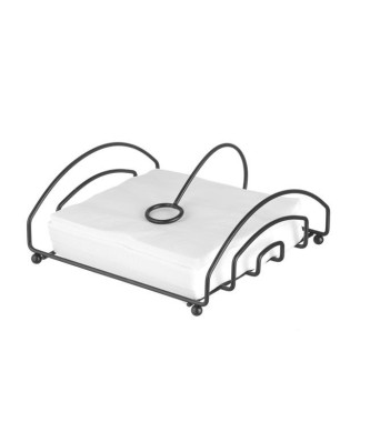Serwetnik czarny 155x160 mm — Organizacja stołu