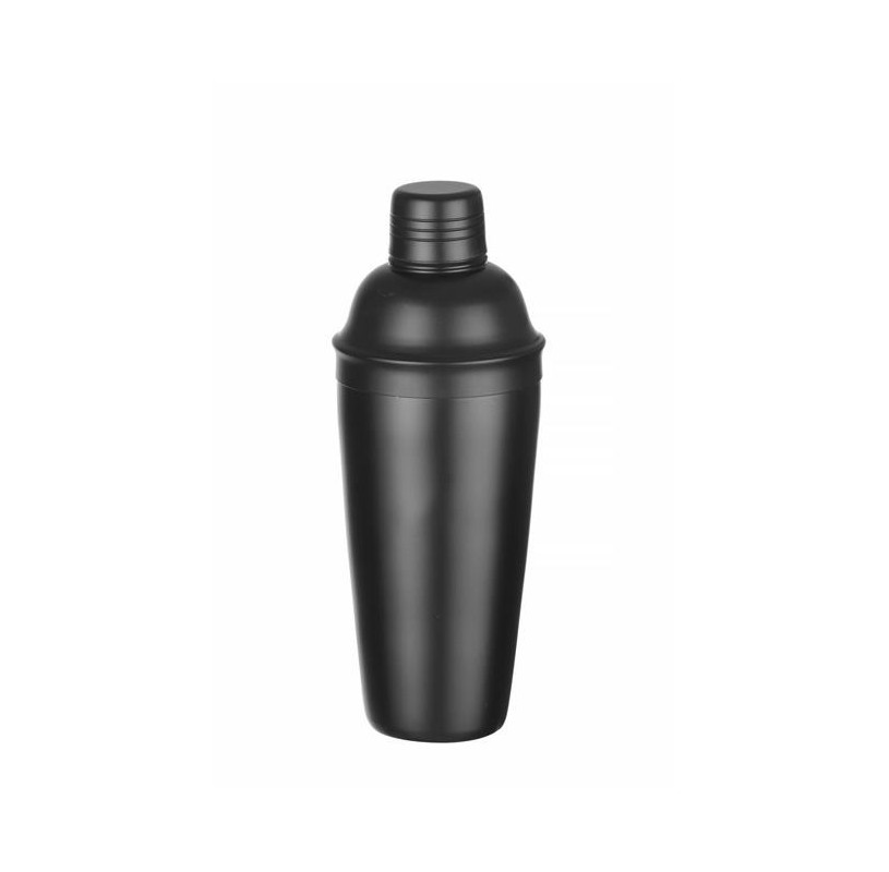 Czarny Shaker Cobbler BarUp 240mm - Niezawodne Narzędzie Barmańskie