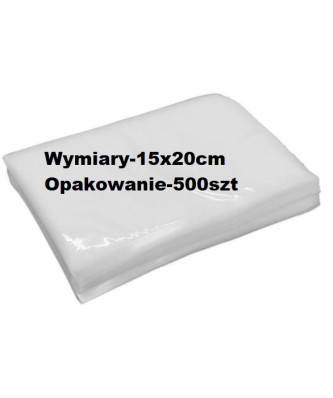 Worki PA/PE 15x20 do pakowania próżniowego - 500 szt.