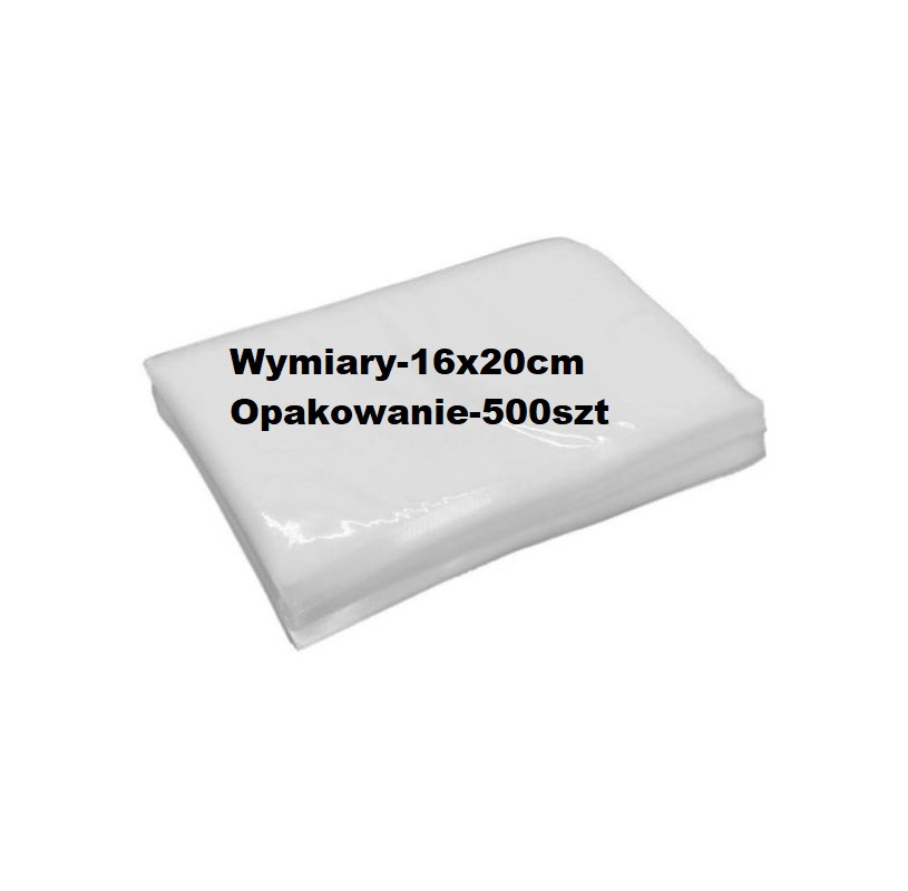 Worki PA/PE 16x20 500szt - Pakowanie Próżniowe