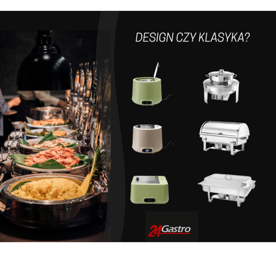 Design czy klasyka? Podgrzewacze do potraw. |24Gastro
